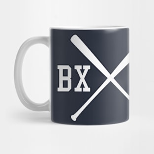 New York 'The Bronx' Pinstripe Baseball Script Fan T-Shirt Mug